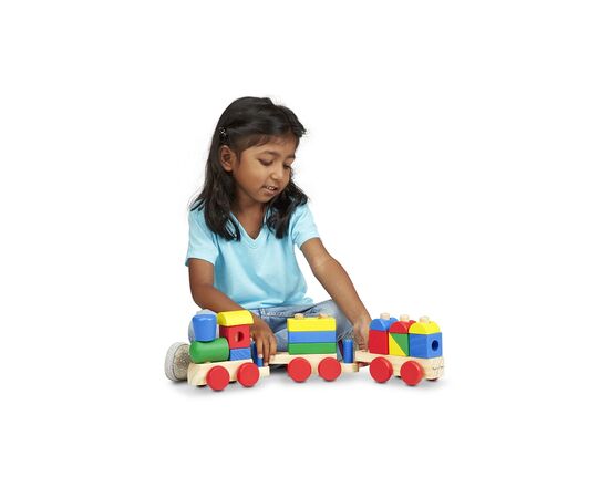 Развивающая игрушка Melissa&Doug Поезд из кубиков (MD572), изображение 3 Развивающая игрушка Melissa&Doug Поезд из кубиков (MD572), изображение 3