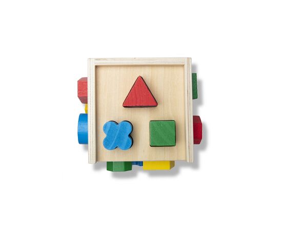 Развивающая игрушка Melissa&Doug Сортировочный куб (MD575), изображение 2 Развивающая игрушка Melissa&Doug Сортировочный куб (MD575), изображение 2