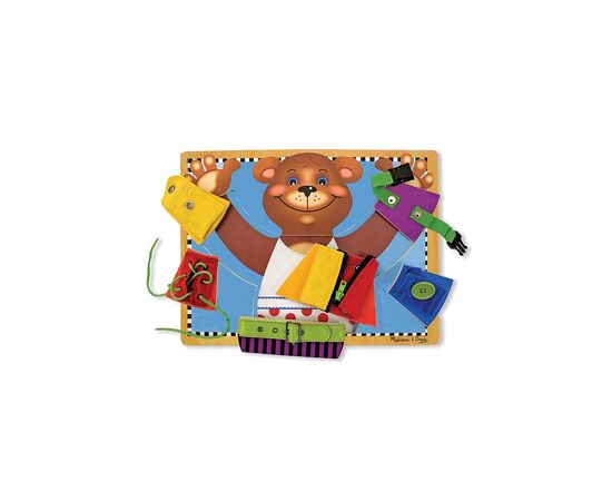 Развивающая игрушка Melissa&Doug Доска - застежки (MD3784), изображение 3 Развивающая игрушка Melissa&Doug Доска - застежки (MD3784), изображение 3
