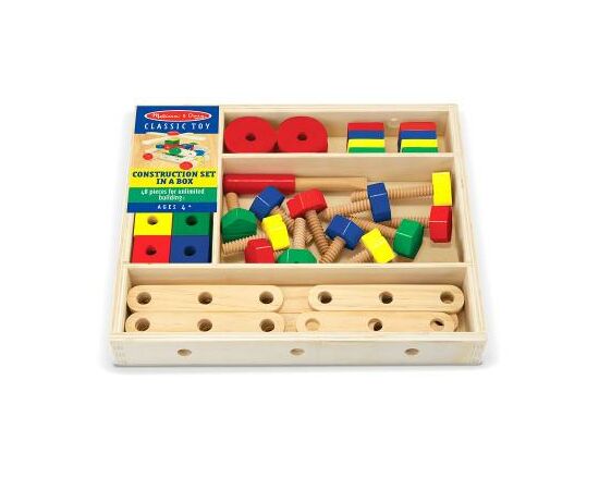 Розвиваюча іграшка Melissa&Doug Деревянный строительный конструктор (MD5151)