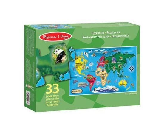 Пазл Melissa&Doug Карта Мира 33 элемента (MD10446)