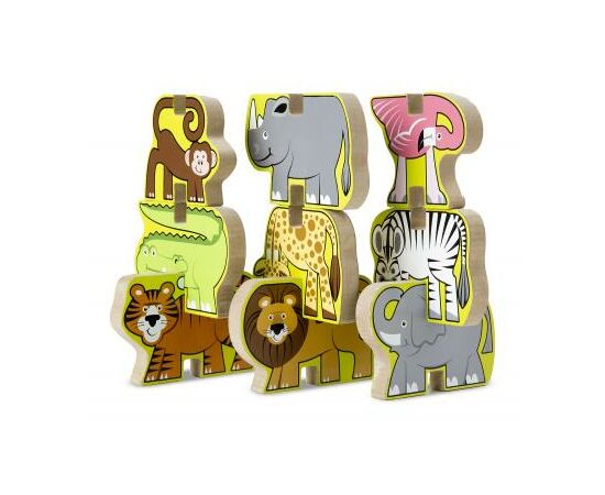 Развивающая игрушка Melissa&Doug Деревянная головоломка-укладка Сафари (MD9024), изображение 2 Развивающая игрушка Melissa&Doug Деревянная головоломка-укладка Сафари (MD9024), изображение 2