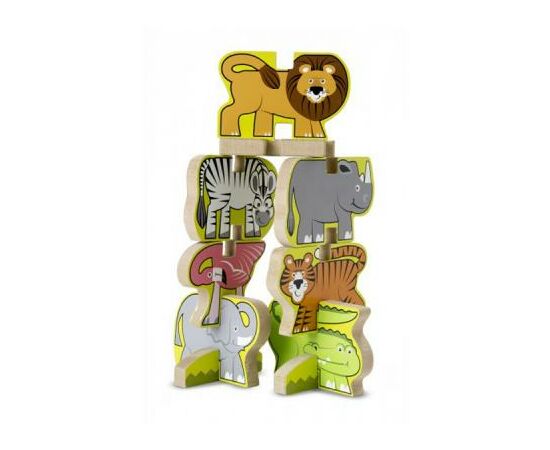 Развивающая игрушка Melissa&Doug Деревянная головоломка-укладка Сафари (MD9024), изображение 3 Развивающая игрушка Melissa&Doug Деревянная головоломка-укладка Сафари (MD9024), изображение 3