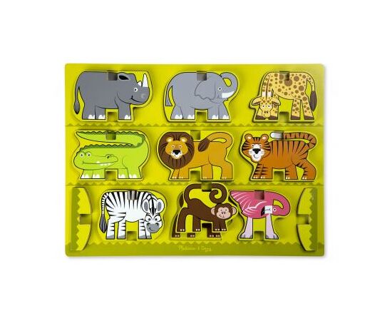 Розвиваюча іграшка Melissa&Doug Деревянная головоломка-укладка Сафари (MD9024)