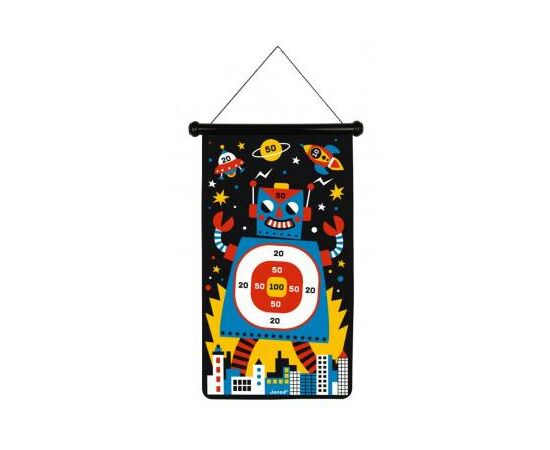 Настольная игра Janod Магнитный дартс Роботы (J02073), изображение 2 Настольная игра Janod Магнитный дартс Роботы (J02073), изображение 2