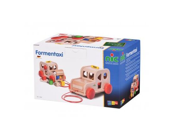 Розвиваюча іграшка Nic cортер деревянный Такси (NIC1550), зображення 2
