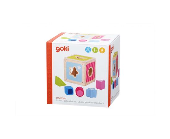 Развивающая игрушка Goki Сортер Куб (58781G), изображение 5 Развивающая игрушка Goki Сортер Куб (58781G), изображение 5