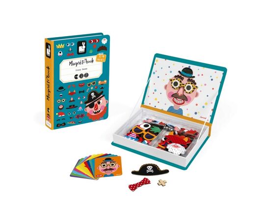 Развивающая игрушка Janod Смешные лица - мальчик (J02716), изображение 5 Развивающая игрушка Janod Смешные лица - мальчик (J02716), изображение 5