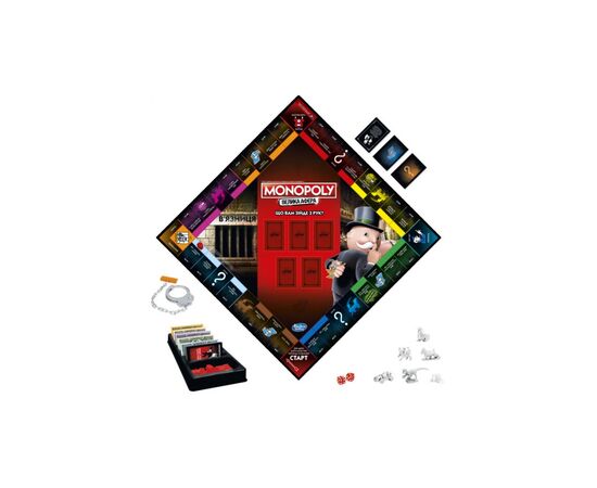 Настольная игра Hasbro Монополия Большая афера украинская версия (E1871_657), изображение 3 Настольная игра Hasbro Монополия Большая афера украинская версия (E1871_657), изображение 3