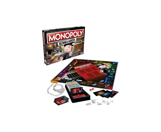 Настольная игра Hasbro Монополия Большая афера украинская версия (E1871_657), изображение 5 Настольная игра Hasbro Монополия Большая афера украинская версия (E1871_657), изображение 5