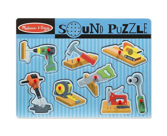 Розвиваюча іграшка Melissa&Doug Звуковий пазл Будівельні інструменти (MD10733)
