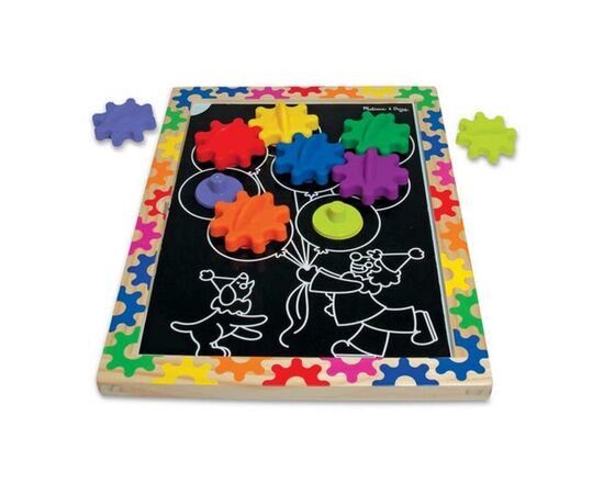 Развивающая игрушка Melissa&Doug МЕГА-набор магнитных шестеренок (MD13745), изображение 4