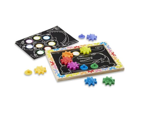 Развивающая игрушка Melissa&Doug МЕГА-набор магнитных шестеренок (MD13745), изображение 5