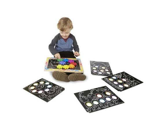 Развивающая игрушка Melissa&Doug МЕГА-набор магнитных шестеренок (MD13745), изображение 6