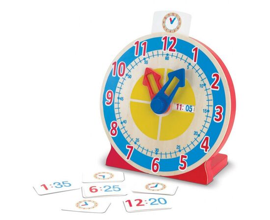 Развивающая игрушка Melissa&Doug Деревянные умные часы (MD14284), изображение 2 Развивающая игрушка Melissa&Doug Деревянные умные часы (MD14284), изображение 2
