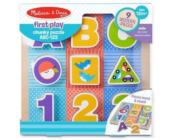 Розвиваюча іграшка Melissa&Doug Пазл Літери/Цифри (MD1899)