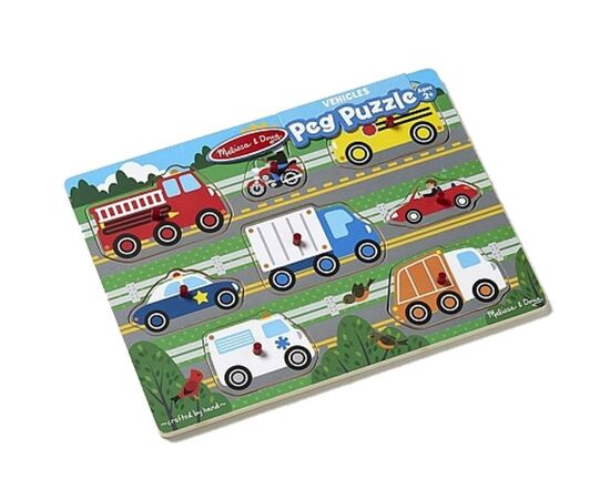Развивающая игрушка Melissa&Doug Пазл Угадай машинку (MD19051), изображение 2 Развивающая игрушка Melissa&Doug Пазл Угадай машинку (MD19051), изображение 2