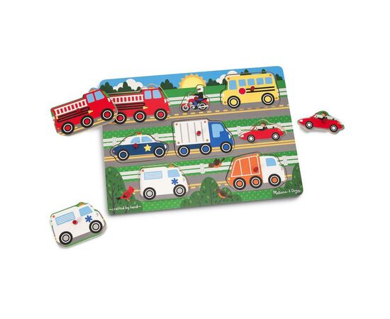 Развивающая игрушка Melissa&Doug Пазл Угадай машинку (MD19051), изображение 3 Развивающая игрушка Melissa&Doug Пазл Угадай машинку (MD19051), изображение 3
