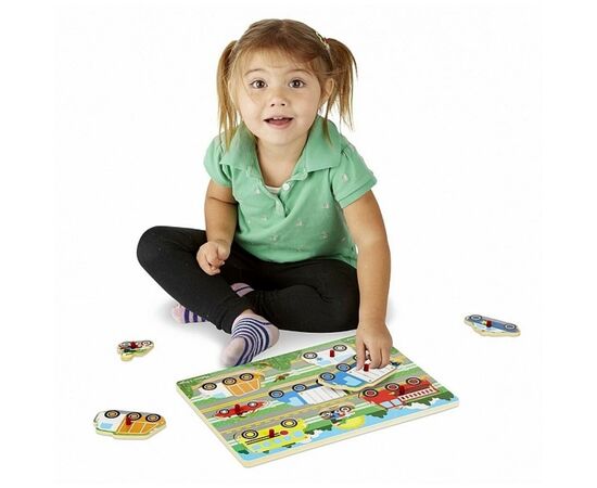Развивающая игрушка Melissa&Doug Пазл Угадай машинку (MD19051), изображение 4 Развивающая игрушка Melissa&Doug Пазл Угадай машинку (MD19051), изображение 4