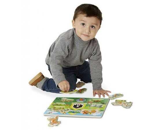 Развивающая игрушка Melissa&Doug Рамка-вкладыш Домашние животные 8 эл (MD19053), изображение 4 Развивающая игрушка Melissa&Doug Рамка-вкладыш Домашние животные 8 эл (MD19053), изображение 4