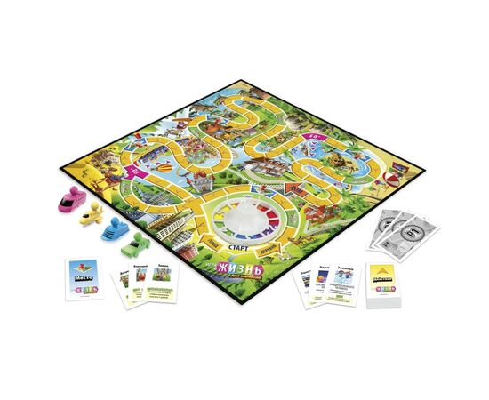 Настольная игра Hasbro Игра в жизнь Джуниор (E6678), изображение 2 Настольная игра Hasbro Игра в жизнь Джуниор (E6678), изображение 2