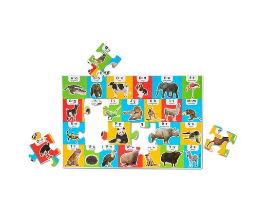 Пазл Melissa&Doug Мега "Алфавит Животные", 24 элемента (MD31001), изображение 2 Пазл Melissa&Doug Мега "Алфавит Животные", 24 элемента (MD31001), изображение 2