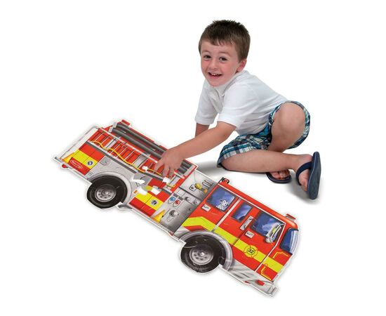 Пазл Melissa&Doug Мега "Большая пожарная машина", 24 элемента (MD10436), изображение 3 Пазл Melissa&Doug Мега "Большая пожарная машина", 24 элемента (MD10436), изображение 3