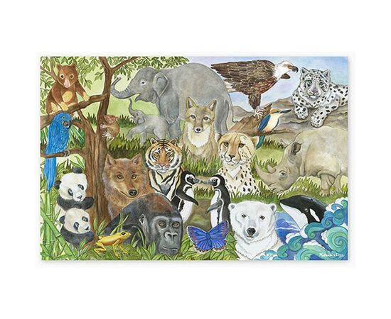 Пазл Melissa&Doug Мега "Вымирающие виды животных", 48 элементов (MD4437)