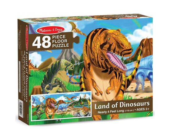 Пазл Melissa&Doug Мега "Страны динозавров", 48 элементов (MD10442), изображение 4 Пазл Melissa&Doug Мега "Страны динозавров", 48 элементов (MD10442), изображение 4
