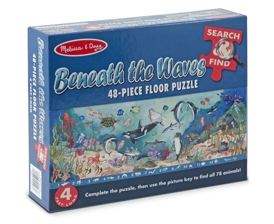 Пазл Melissa&Doug Мега "Морское дно", 48 элементов (MD4493), изображение 4 Пазл Melissa&Doug Мега "Морское дно", 48 элементов (MD4493), изображение 4