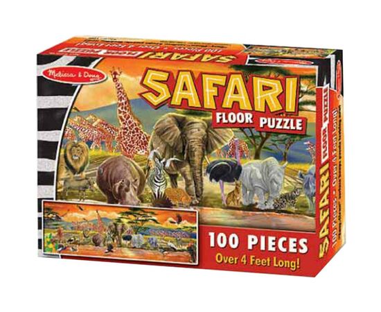 Пазл Melissa&Doug Мега "Сафари", 100 элементов (MD12873), изображение 3 Пазл Melissa&Doug Мега "Сафари", 100 элементов (MD12873), изображение 3
