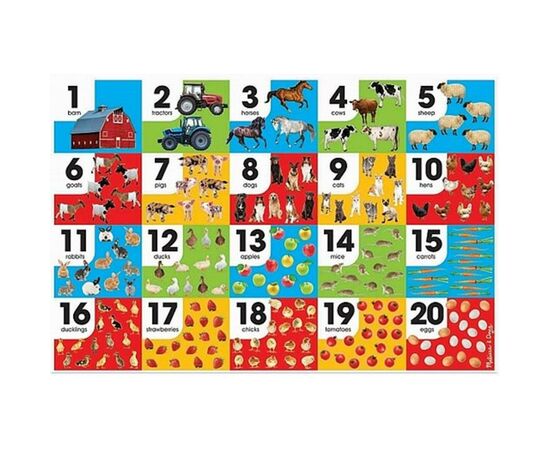 Пазл Melissa&Doug Мега "Числа - Ферма", 24 элемента (MD31002)