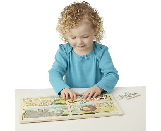 Пазл Melissa&Doug Мега 4 в 1 "Сафари" (MD9366), изображение 3 Пазл Melissa&Doug Мега 4 в 1 "Сафари" (MD9366), изображение 3