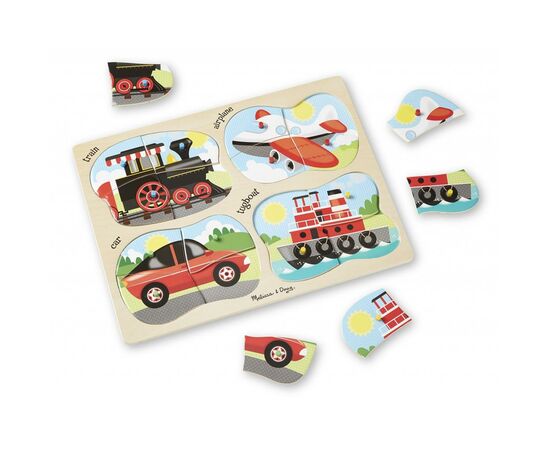 Пазл Melissa&Doug 4 в 1 Транспорт (MD9865), изображение 2 Пазл Melissa&Doug 4 в 1 Транспорт (MD9865), изображение 2