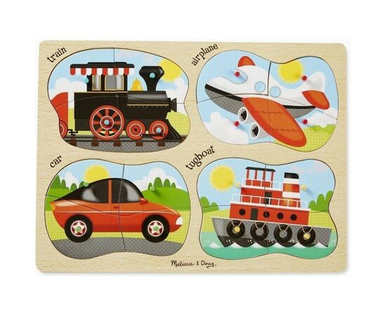 Пазл Melissa&Doug 4 в 1 Транспорт (MD9865)
