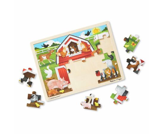 Пазл Melissa&Doug в рамке Ферма, 24 элемента (MD19061), изображение 2 Пазл Melissa&Doug в рамке Ферма, 24 элемента (MD19061), изображение 2