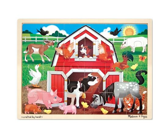 Пазл Melissa&Doug в рамке Ферма, 24 элемента (MD19061)