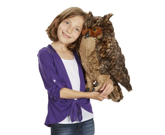 Мягкая игрушка Melissa&Doug Сова, плюшевая игрушка (MD18264), изображение 2 Мягкая игрушка Melissa&Doug Сова, плюшевая игрушка (MD18264), изображение 2