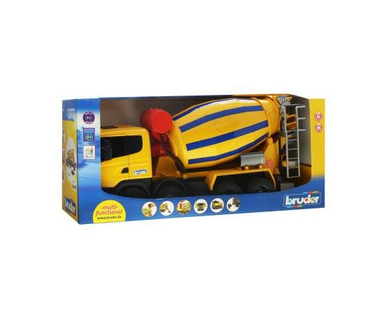 Спецтехника Bruder Бетономешалка Scania М1:16 (3554), изображение 4 Спецтехника Bruder Бетономешалка Scania М1:16 (3554), изображение 4