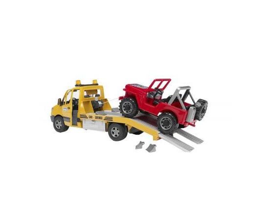 Спецтехника Bruder Эвакуатор Mercedes Benz Sprinter + джип, М1:16 (02535), изображение 2 Спецтехника Bruder Эвакуатор Mercedes Benz Sprinter + джип, М1:16 (02535), изображение 2
