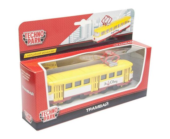 Спецтехніка Технопарк Городской трамвай Одесса от 3 до 5 лет (SB-16-66WB-U), зображення 4 Спецтехніка Технопарк Городской трамвай Одесса от 3 до 5 лет (SB-16-66WB-U), зображення 4