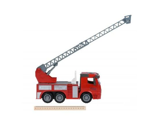 Спецтехника Same Toy инерционная Truck Пожарная машина с лестницей (98-616Ut), изображение 2