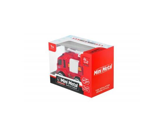 Спецтехника Same Toy Пожарная машинка Mini Metal с брансбойтом (SQ90651-4Ut-1), изображение 3 Спецтехника Same Toy Пожарная машинка Mini Metal с брансбойтом (SQ90651-4Ut-1), изображение 3