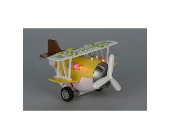 Спецтехніка Same Toy Самолет металический инерционный Aircraft желтый со светом и (SY8015Ut-1), зображення 2 Спецтехніка Same Toy Самолет металический инерционный Aircraft желтый со светом и (SY8015Ut-1), зображення 2