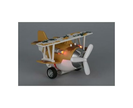 Спецтехника Same Toy Самолет металический инерционный Aircraft коричневый со свет (SY8015Ut-3), изображение 2 Спецтехника Same Toy Самолет металический инерционный Aircraft коричневый со свет (SY8015Ut-3), изображение 2