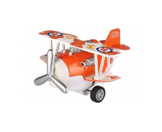 Спецтехніка Same Toy Самолет металический инерционный Aircraft оранжевый (SY8013AUt-1)