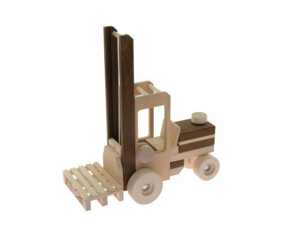 Спецтехника Goki деревянный Автопогрузчик натуральный (55901), изображение 3 Спецтехника Goki деревянный Автопогрузчик натуральный (55901), изображение 3