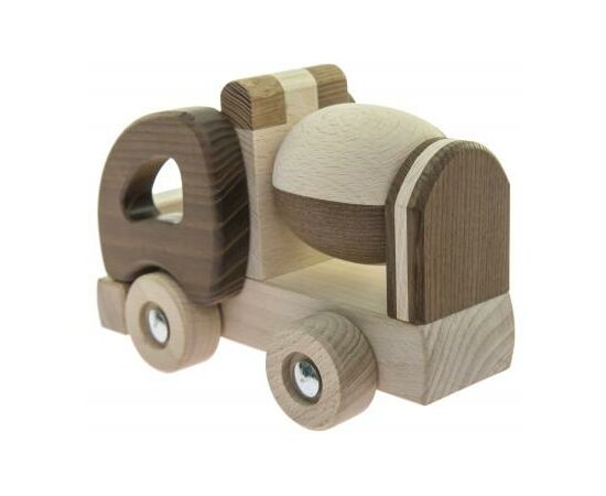 Спецтехніка Goki деревянная Бетономешалка натуральный (55912), зображення 3 Спецтехніка Goki деревянная Бетономешалка натуральный (55912), зображення 3