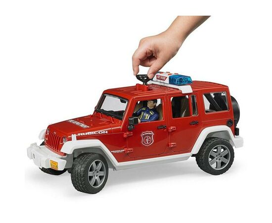 Спецтехника Bruder Джип пожарный Wrangler Unlimited Rubicon + фигурка (02528), изображение 7 Спецтехника Bruder Джип пожарный Wrangler Unlimited Rubicon + фигурка (02528), изображение 7