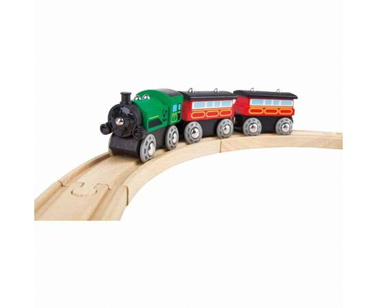 Железная дорога Hape Пассажирский поезд 3 вагона (E3719), изображение 4 Железная дорога Hape Пассажирский поезд 3 вагона (E3719), изображение 4